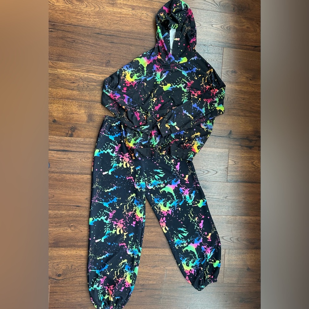 SHEIN Rainbow Paint Splatter SET
